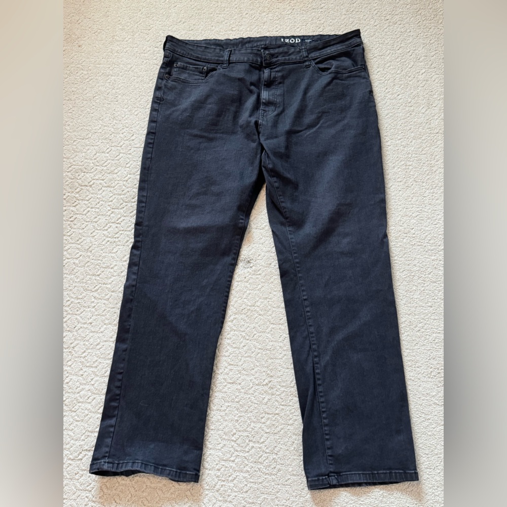 Izod Charcoal Relaxed Fit Pants